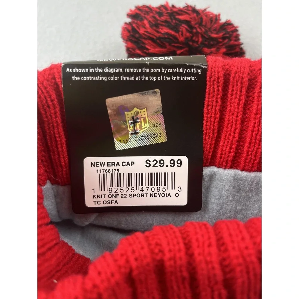Arizona Cardinals New‎ Era Winter Hat Beanie Pom One Size Red NFL Football NEW